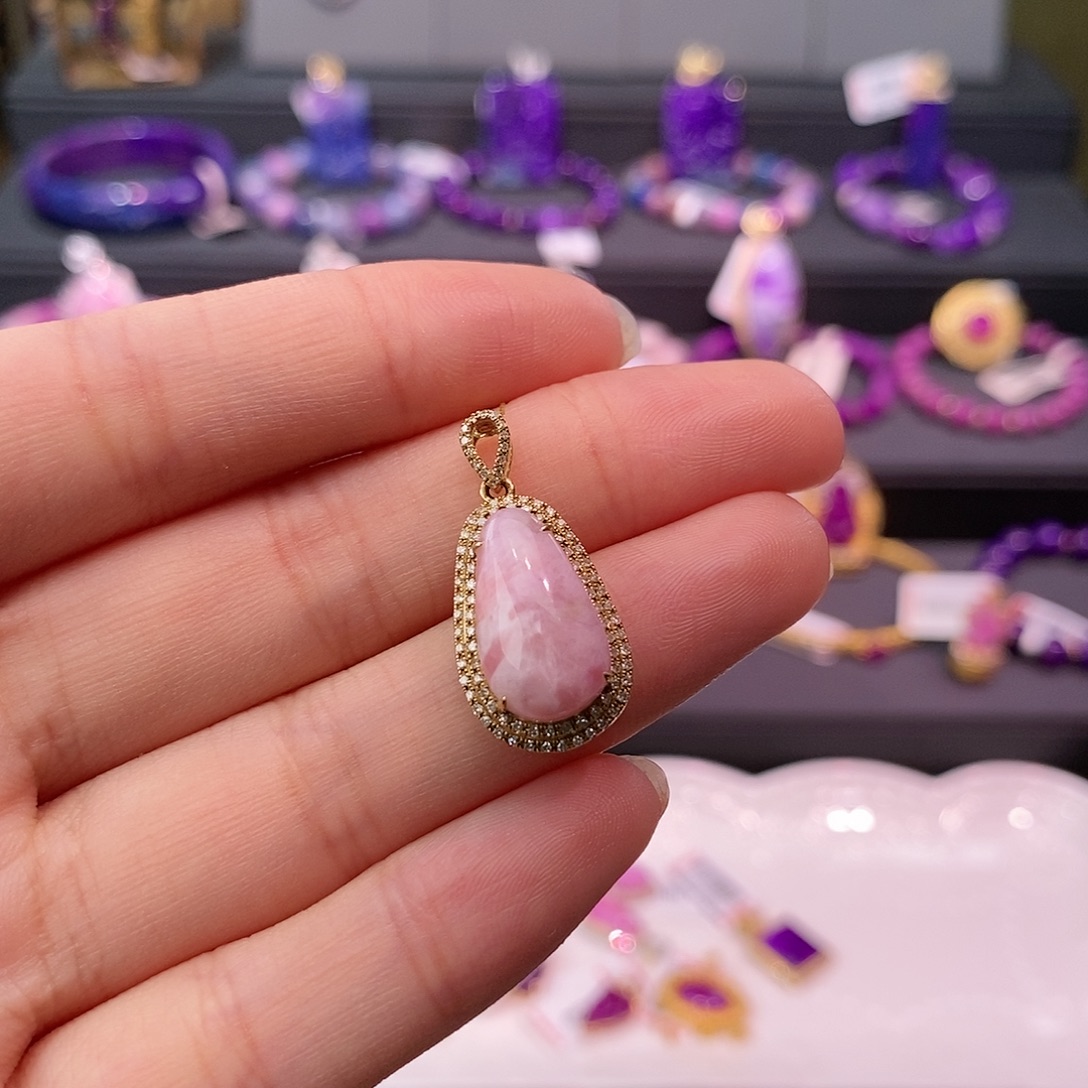 苏纪石（舒俱来）18K金镶嵌吊坠(不含链)