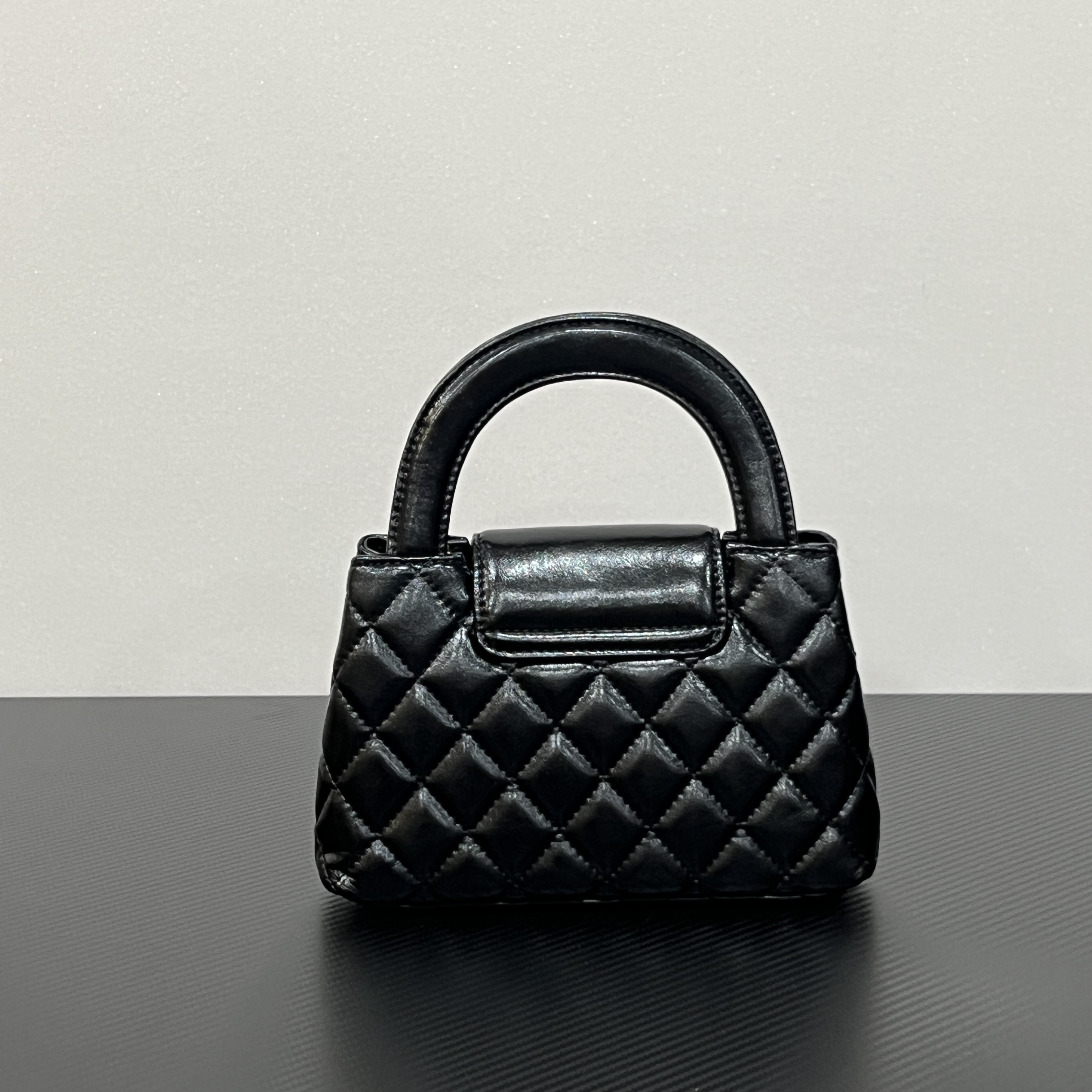 手工真皮包-GN017-小K-香-黑