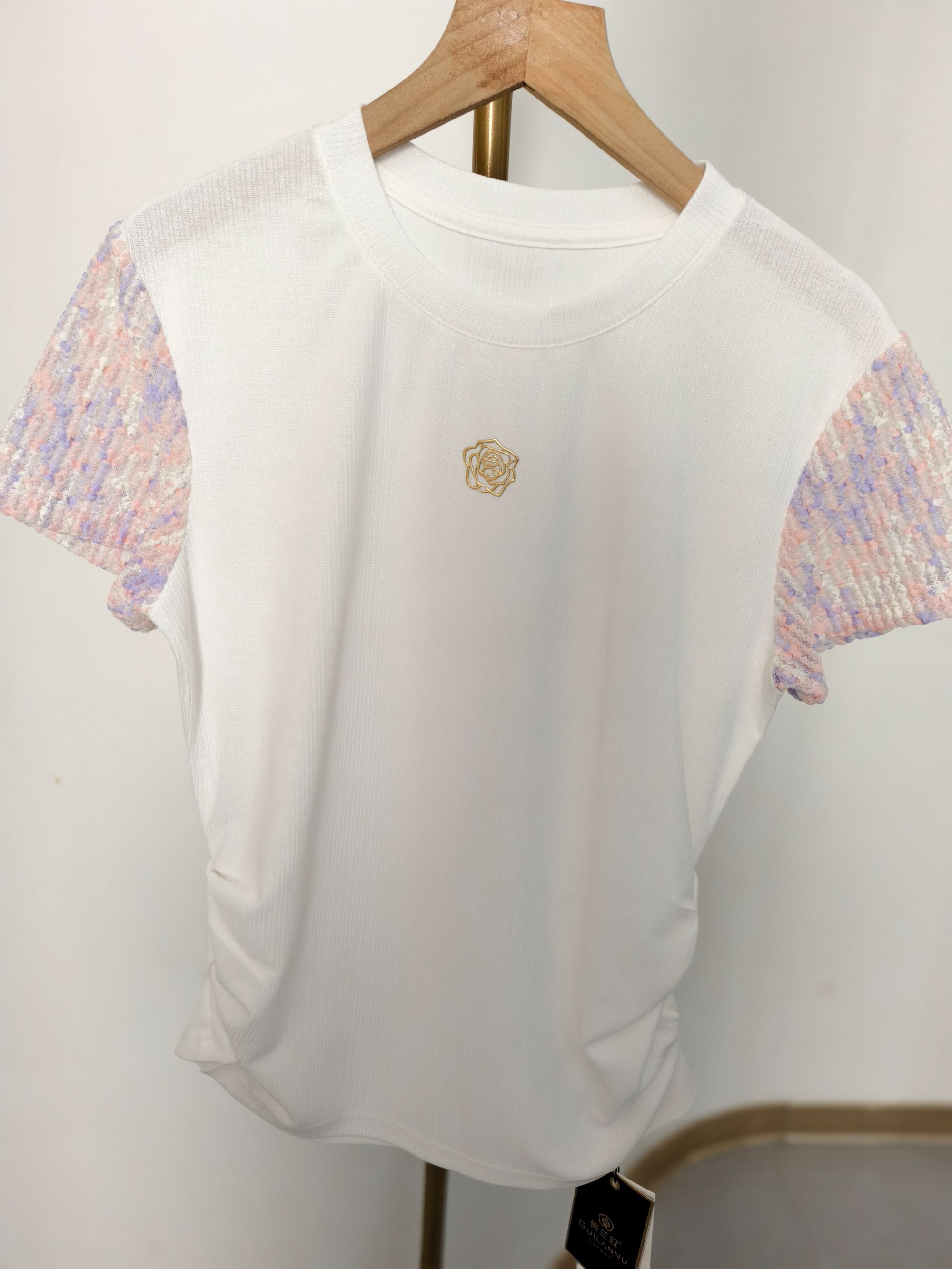 W1377圆领常规宽松T恤通勤