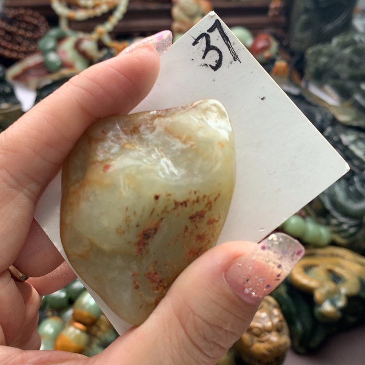 岫岩河磨玉（透闪石质玉）把件未镶嵌