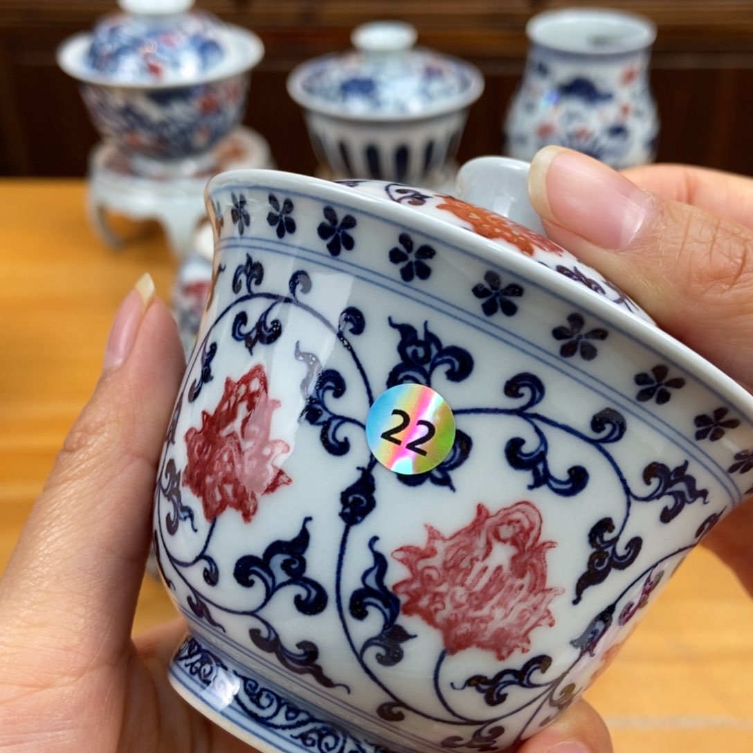 手绘现代茶具非古董