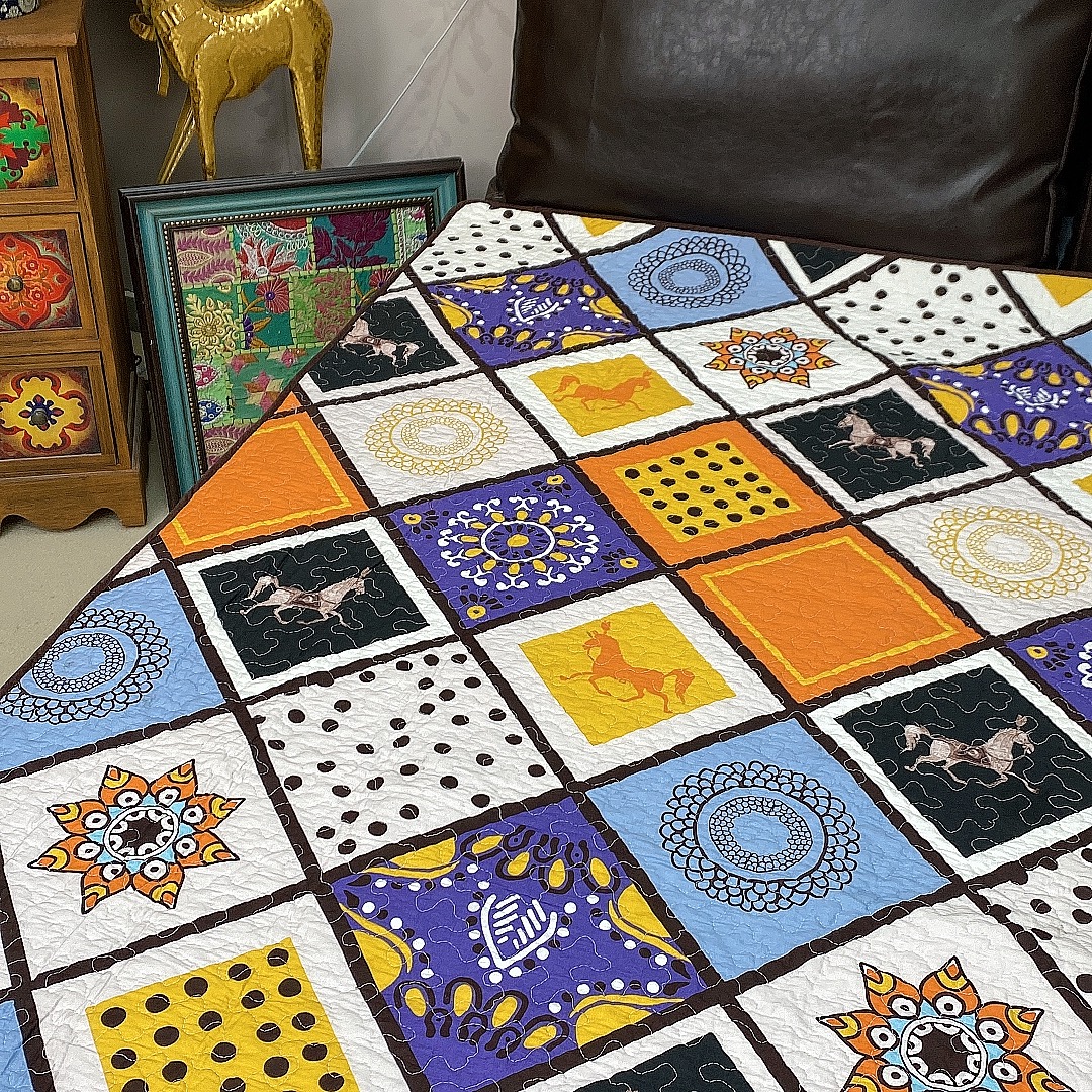 【赫彩家定制】斜纹棉绗缝单人床盖床垫学生床