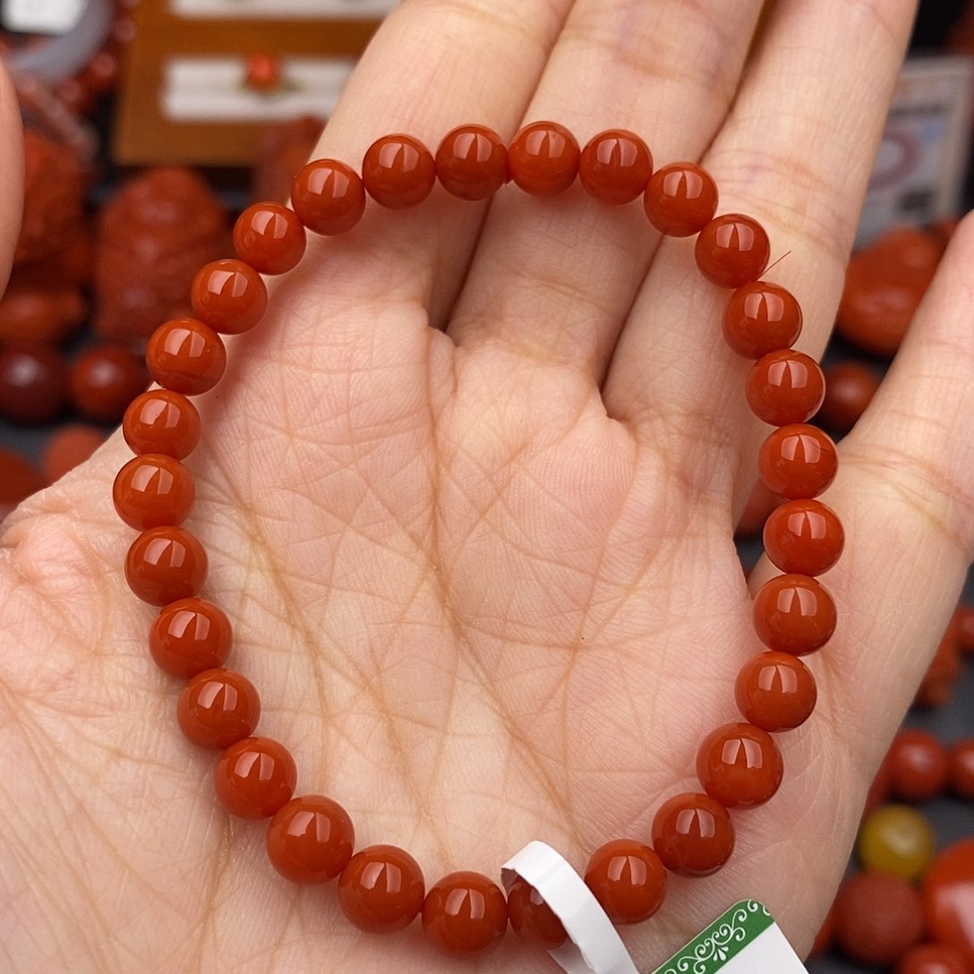 南红玛瑙四川凉山单圈6mm未镶嵌