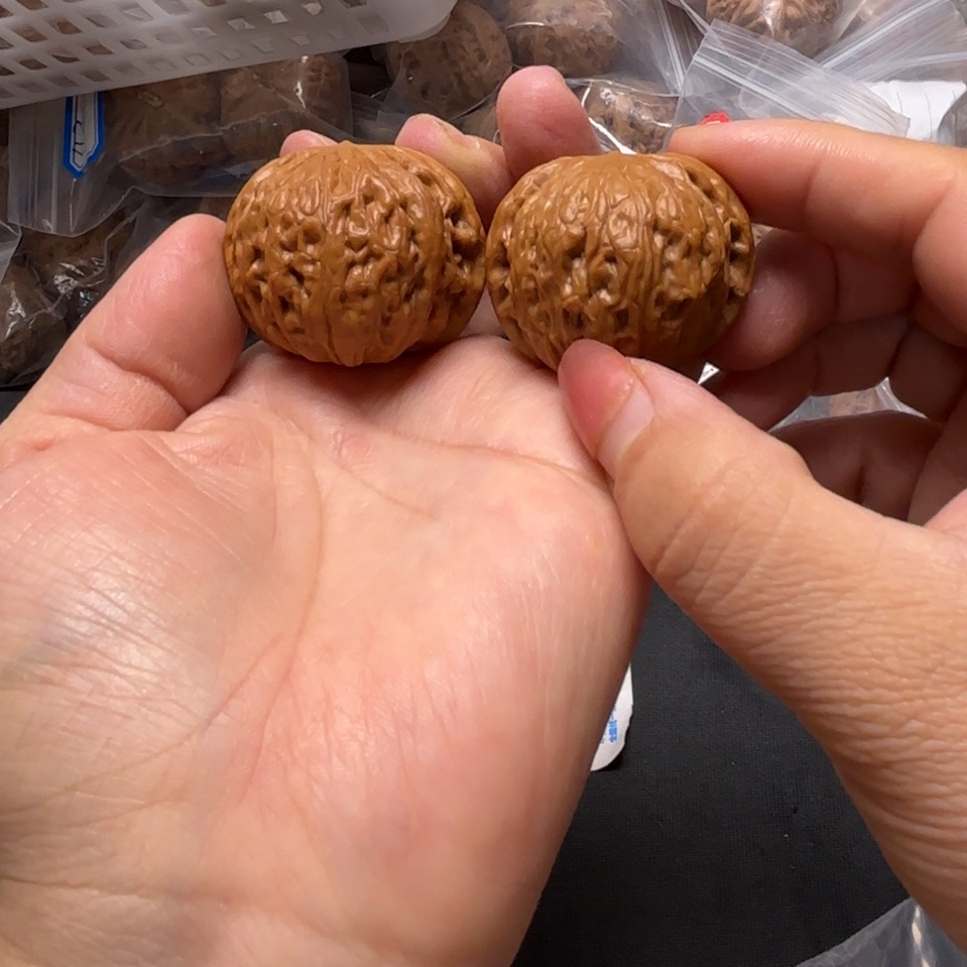 不***)把件文玩核桃铁锤 38➕微修