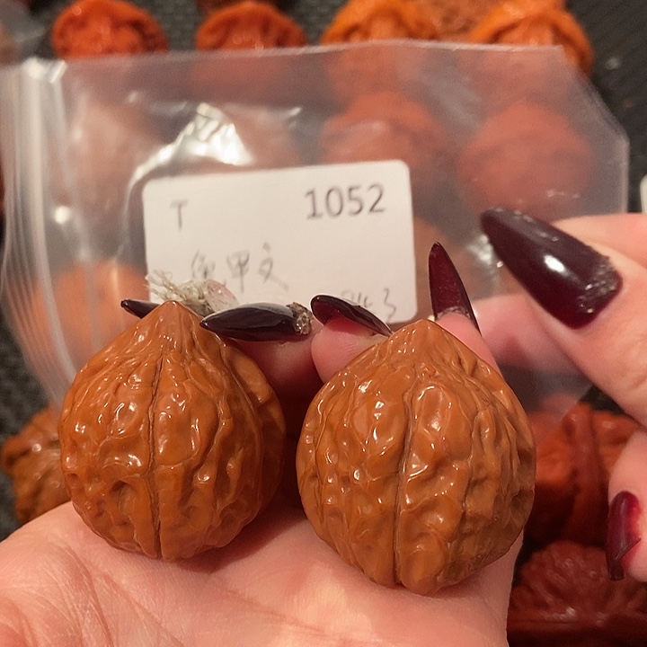 文玩核桃吊坠龟甲纹34肚38