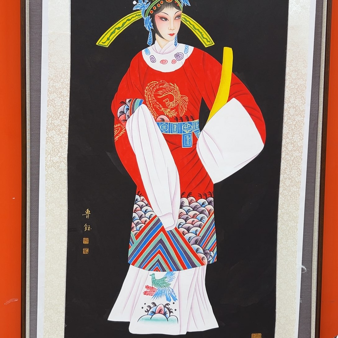 国画鲁钰展览原作