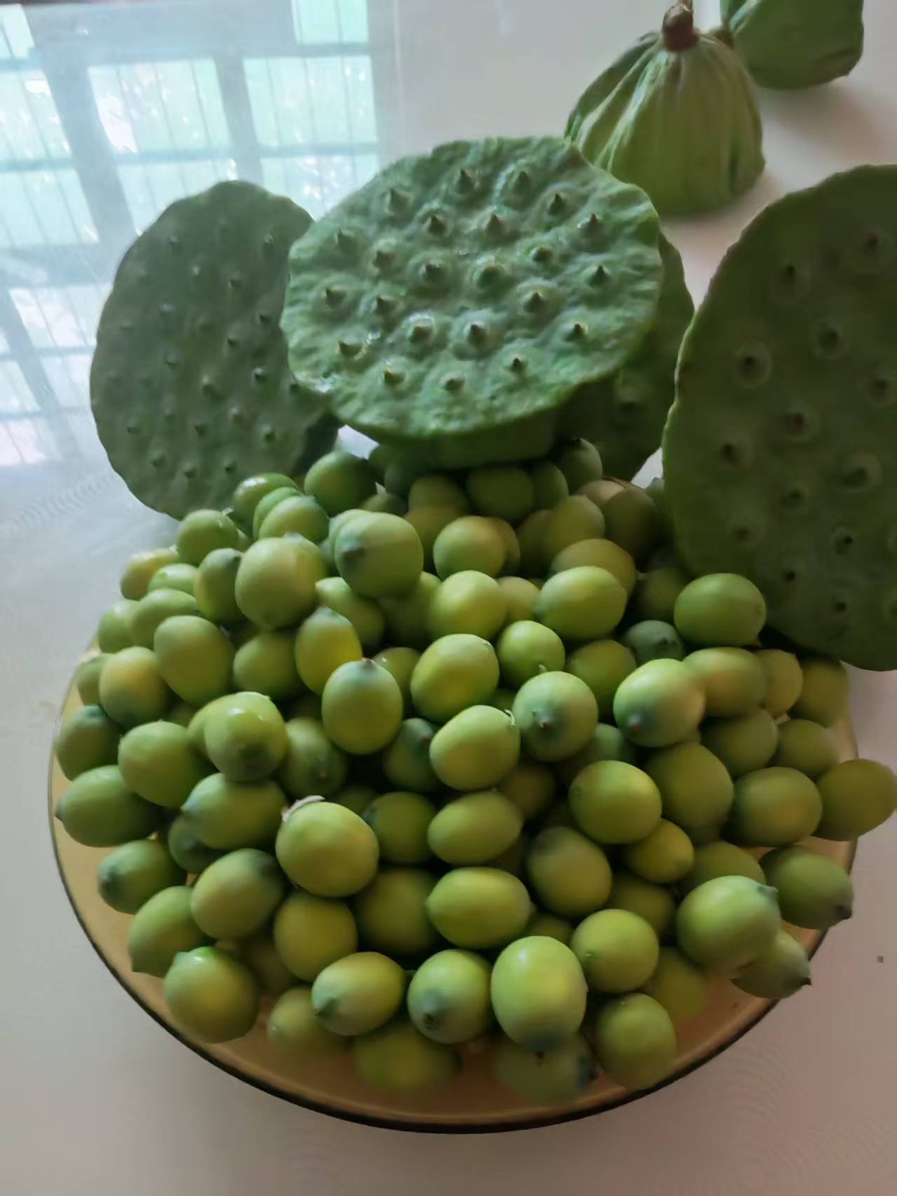 新鲜现摘莲蓬甜嫩莲子米可生吃清香脆甜当季水果