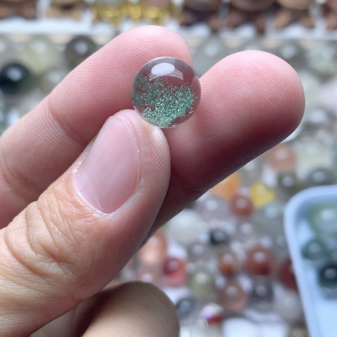 水晶珠宝半成品未镶嵌幽灵球