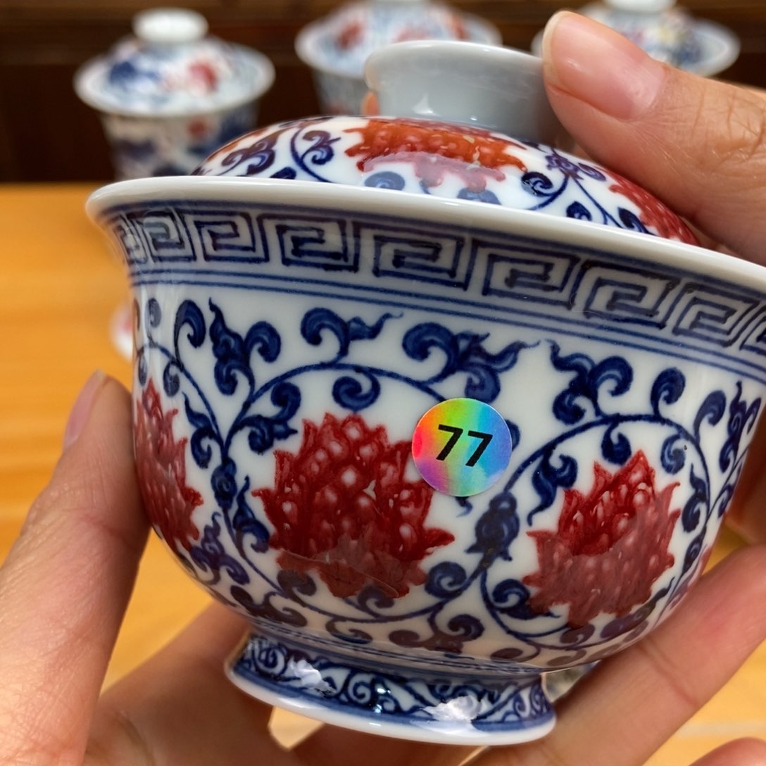 手绘现代茶具非古董