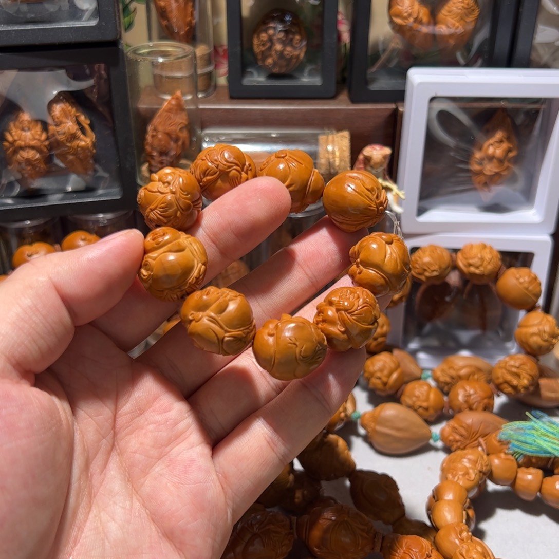 1***8橄榄核手串/手链手工八宝弥勒
