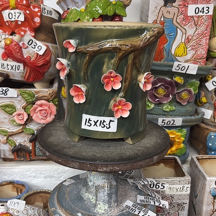 粗陶材质多肉花盆