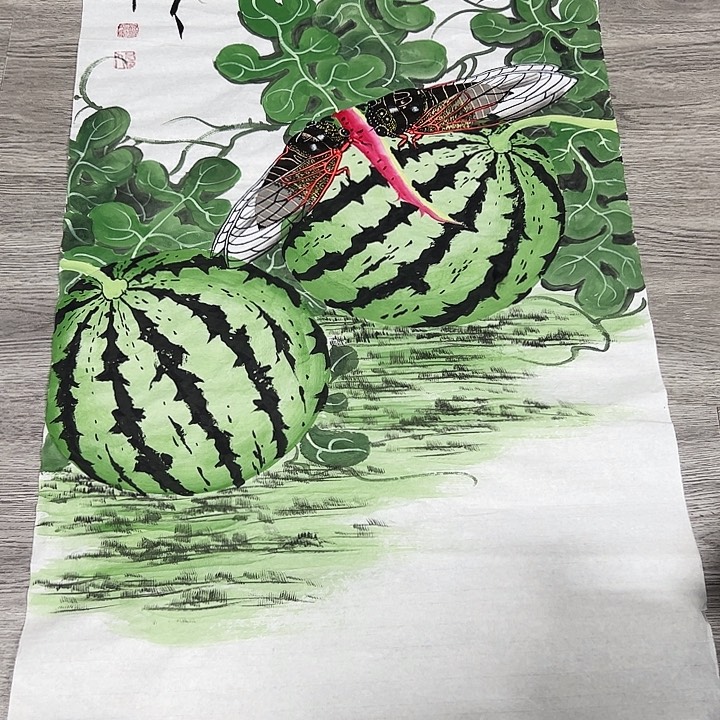 国画手绘国画恭喜恭喜