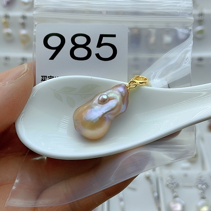 淡水珍珠颈饰银S925镶嵌