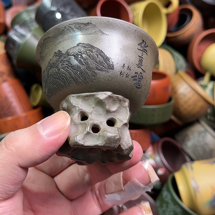 紫砂茶杯全手工紫砂主人杯