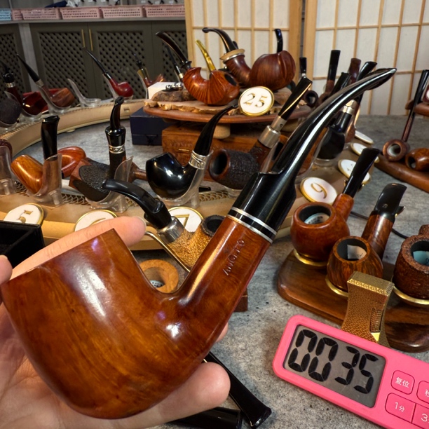 老烟斗意大利安吉洛石楠木烟斗