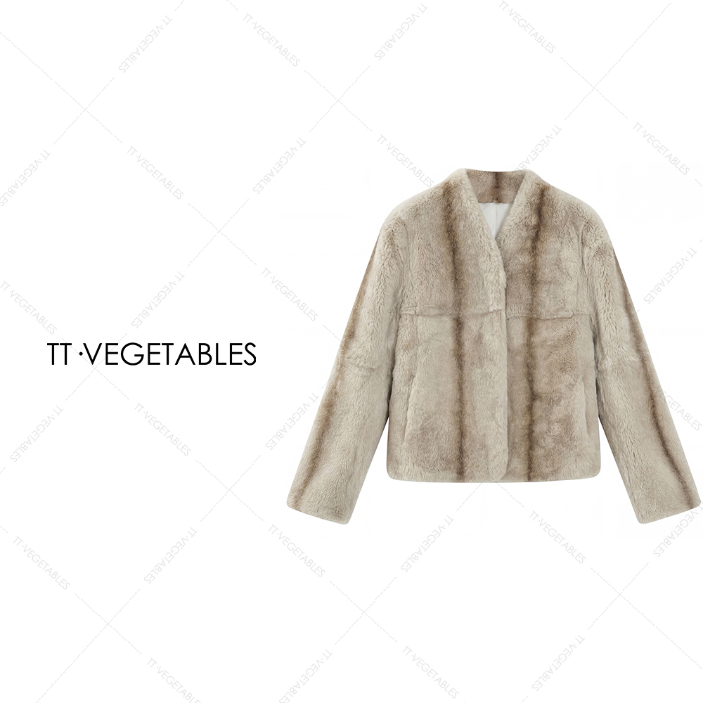 噢芬/小个子 【芗悠】100%獭兔毛秋冬重磅百搭毛毛外套522805