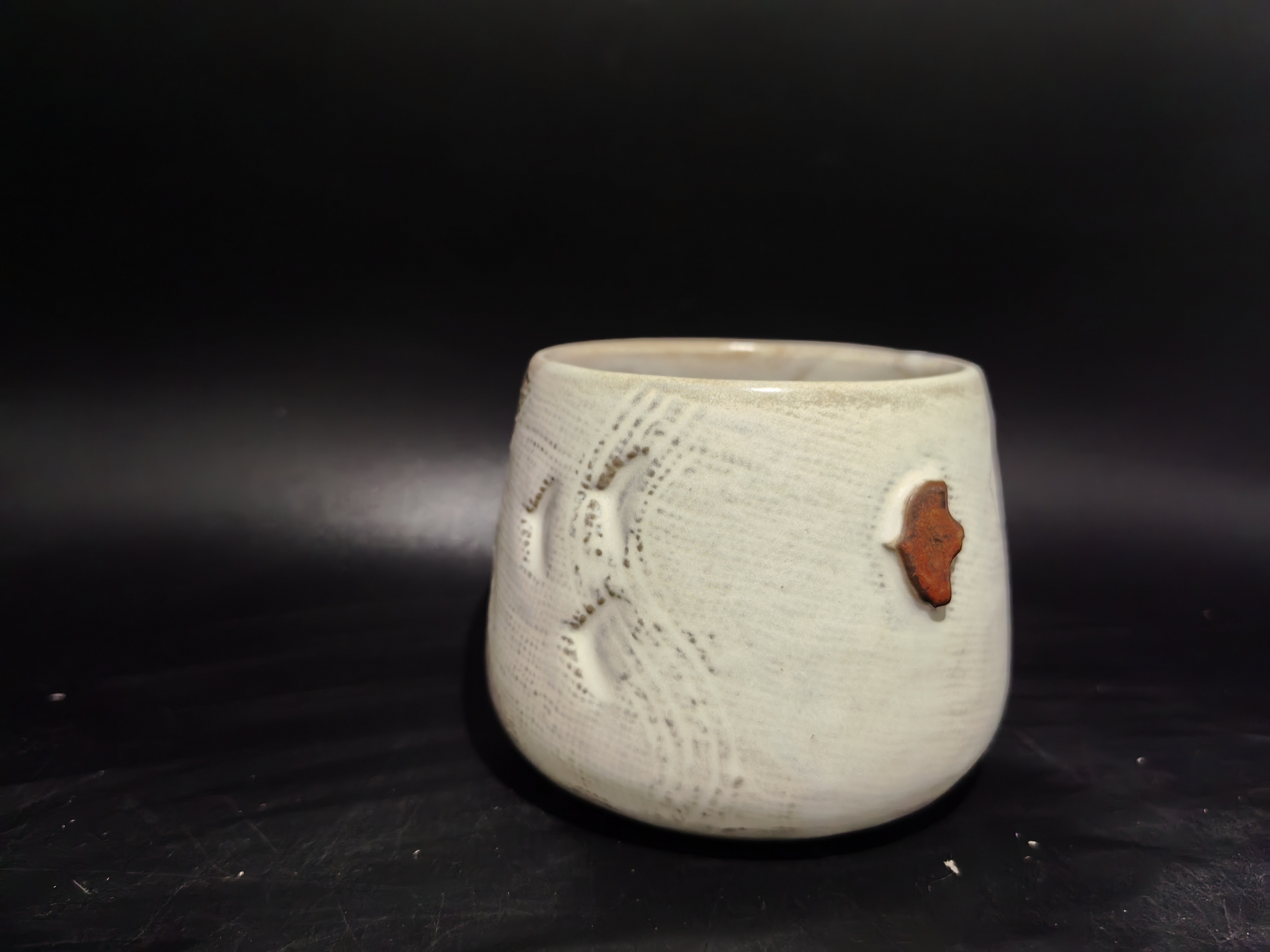 品茗杯复古全手工手绘天青飞鸟杯01/95陶瓷茶杯茶具纯手工主人杯