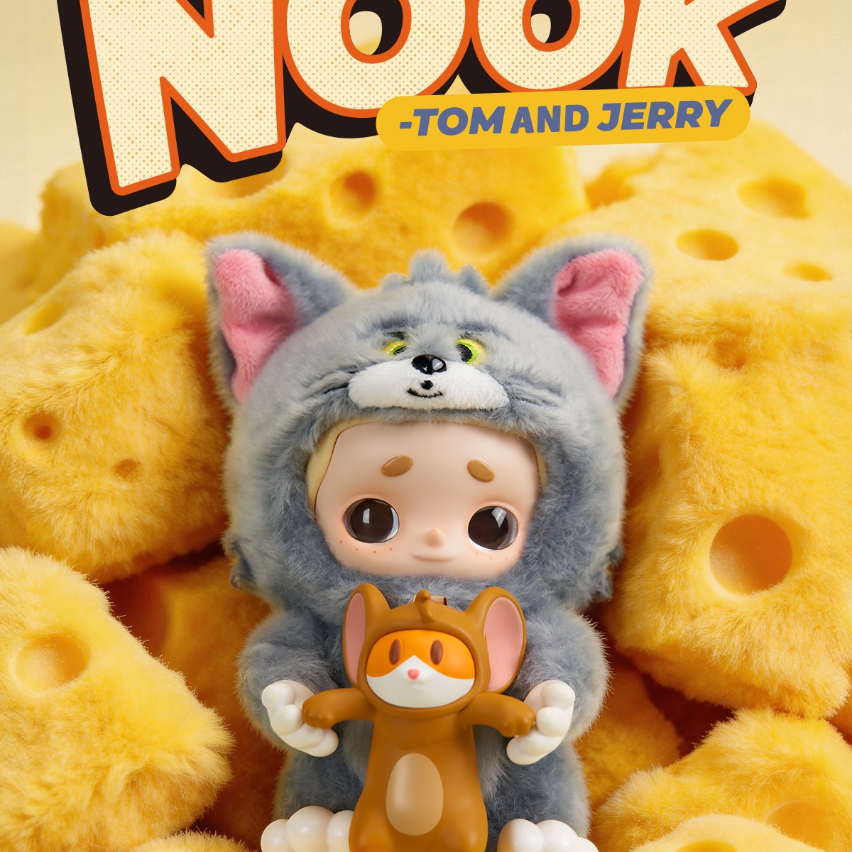 【52TOYS】NOOK联名毛绒公仔-TOM-JERRY