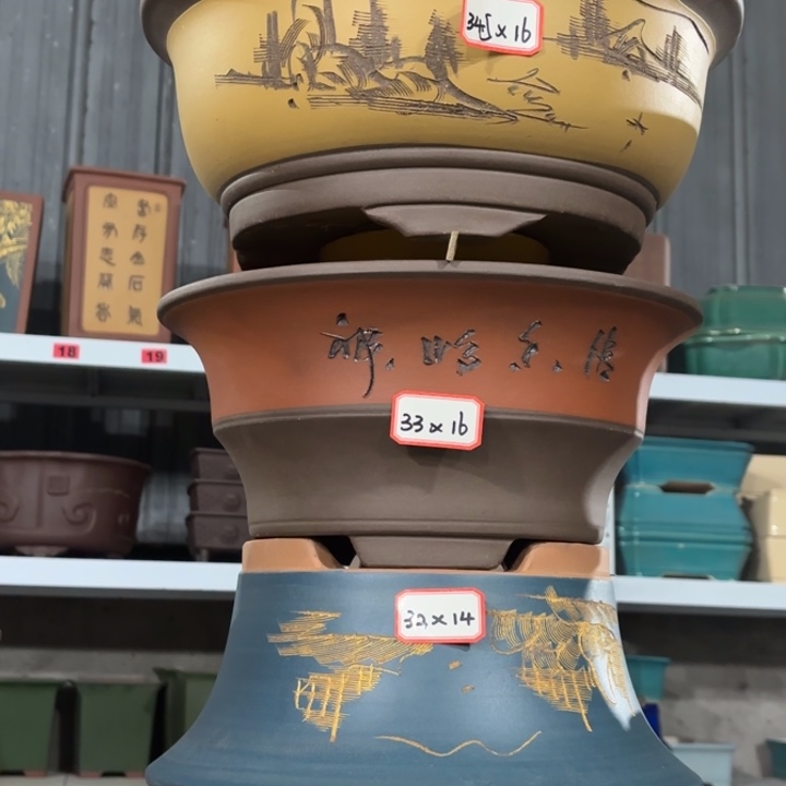 紫砂花盆            100-4