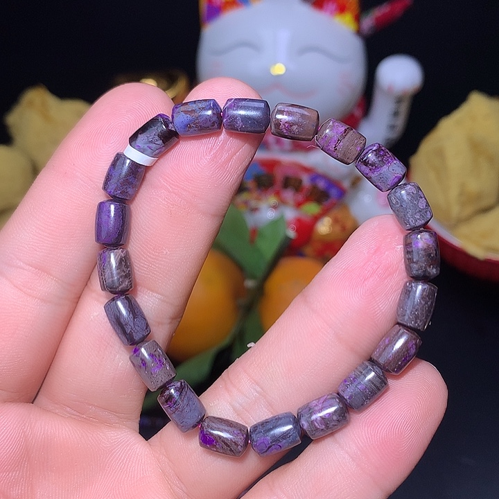 苏纪石（舒俱来）桶珠手串未镶嵌