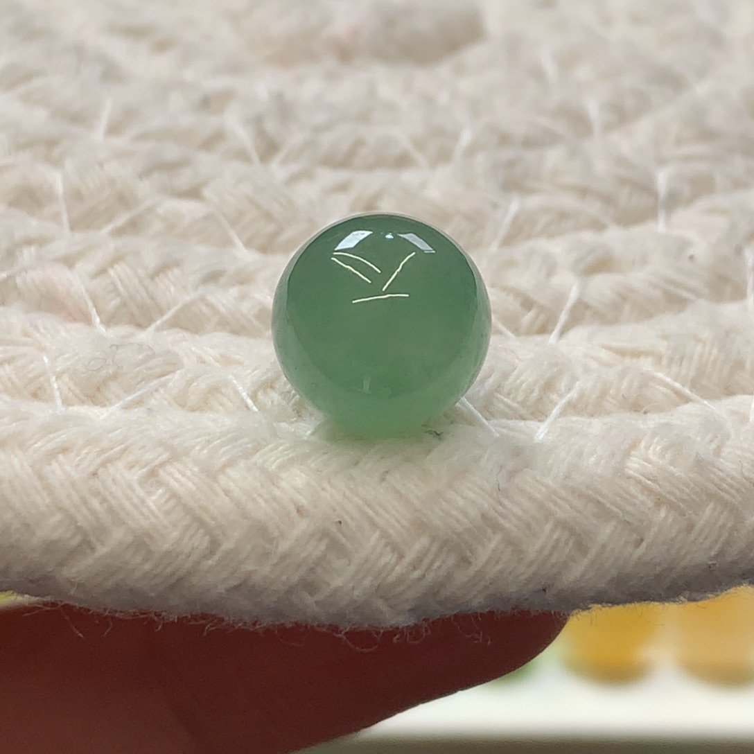 定制翡翠未镶嵌 毛货抛光定制 湖水绿 卡10.3