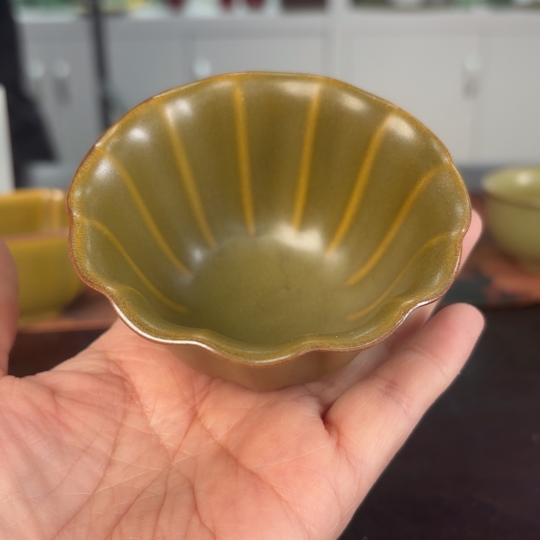 龙泉云间青瓷小米茶器