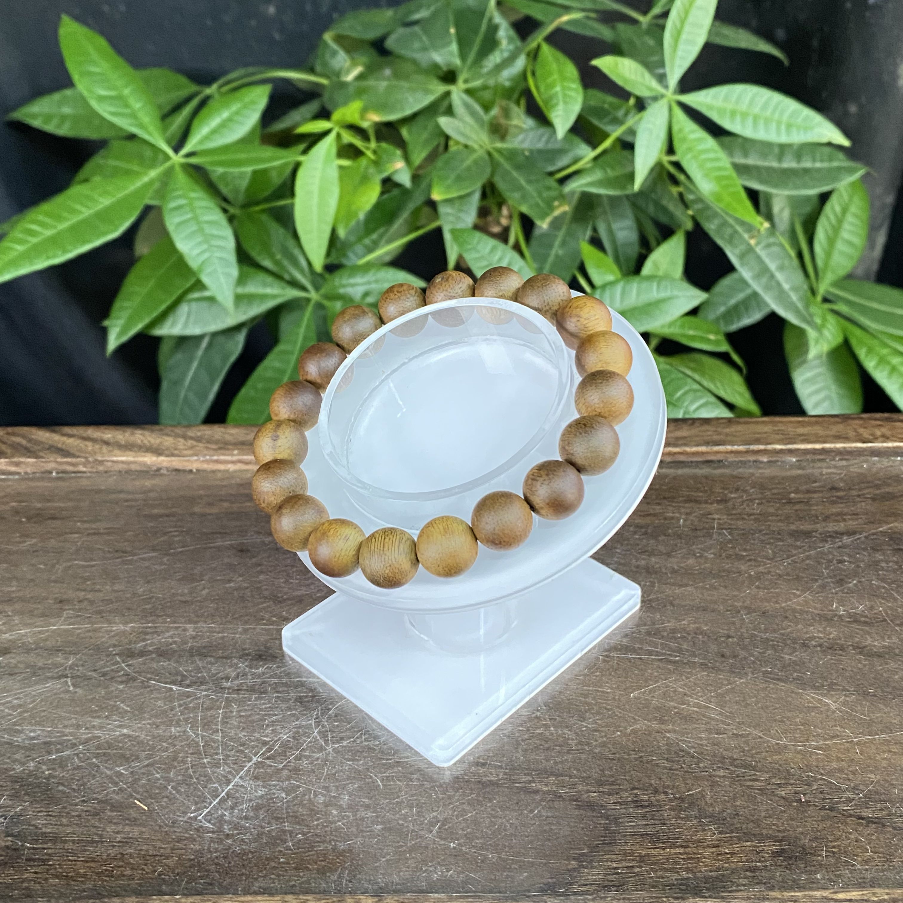 GXCX-4659 海南棋楠圆珠单圈手串5.4g 约：11mm*19颗