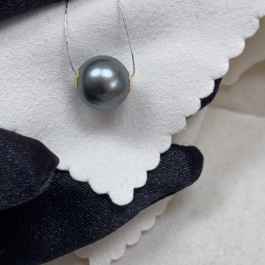 吊坠(不含链)18K金镶嵌海水珍珠11-12mm