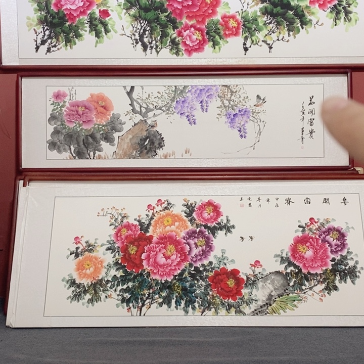 国画215*85尺寸带框包邮送到家