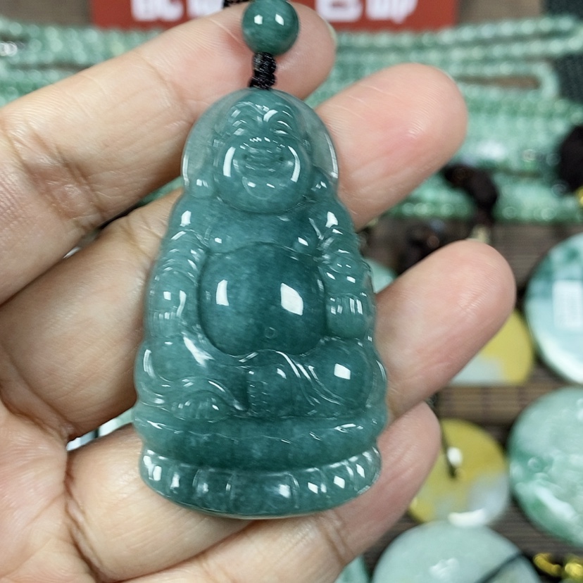 【闪购商品】翡翠颈饰未镶嵌玉吊坠翡翠玉座莲佛