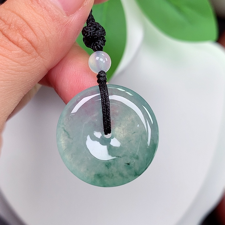 颈饰未镶嵌翡翠平安扣 23.6x4.7mm