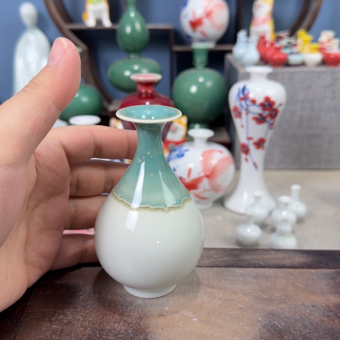 陶瓷手工小花器摆件