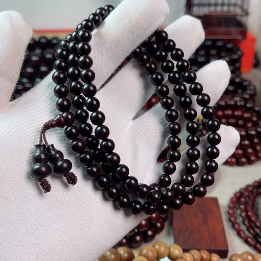 小叶紫檀手串/手链0.7高油密金星