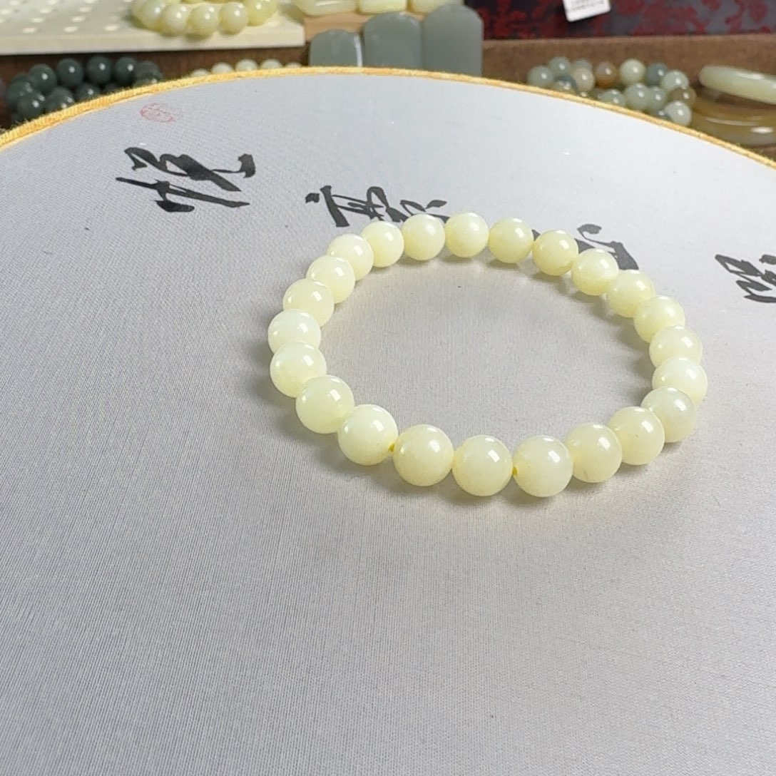 和田玉未镶嵌手链