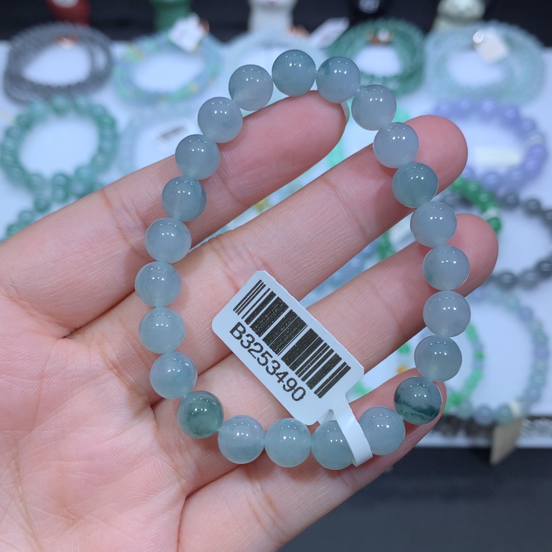 未镶嵌手串翡翠天然