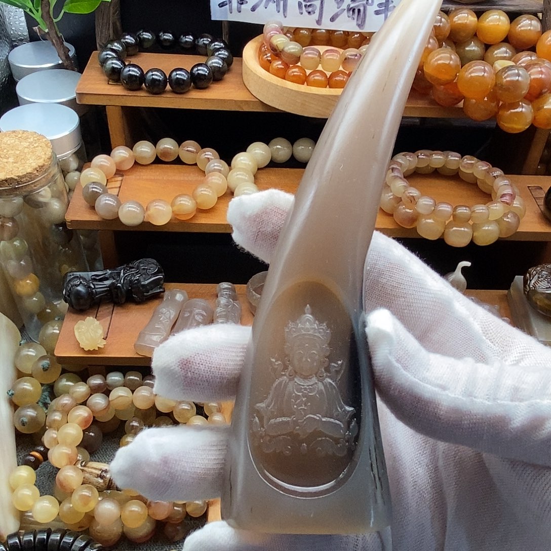 布艺非金属15cm一等料白水牛角角尖