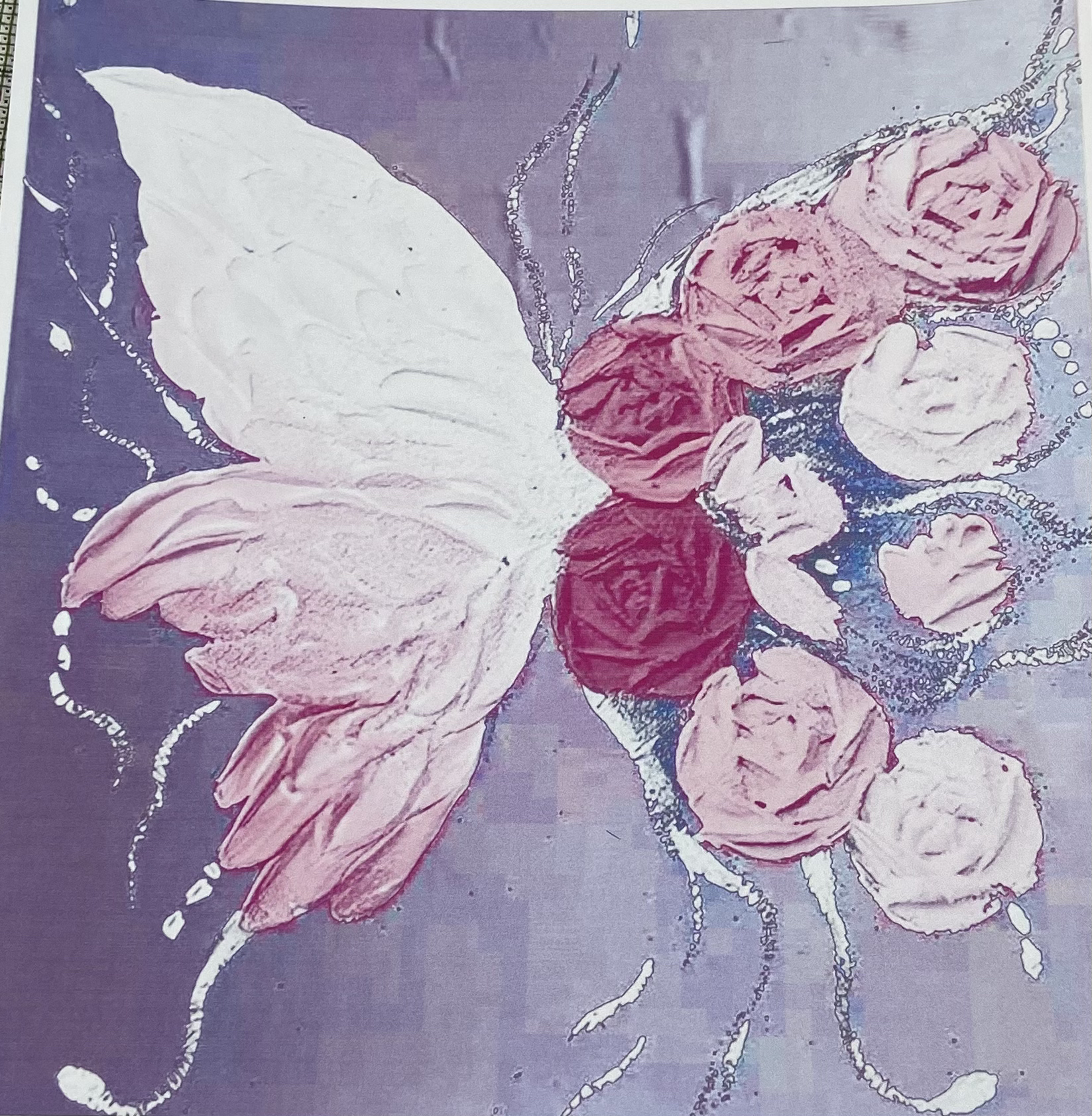 【129+760=889】双依-蝴蝶十字绣60*62cm 绣好联系客服回代绣品