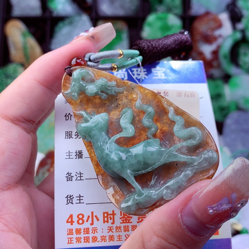 【闪购商品】翡翠颈饰未镶嵌挂件