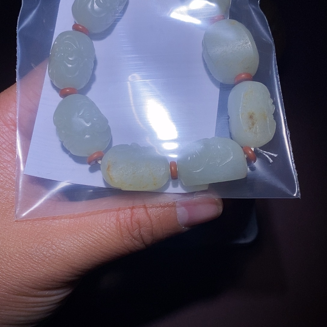 贞***销和田玉（糖玉）未镶嵌手链