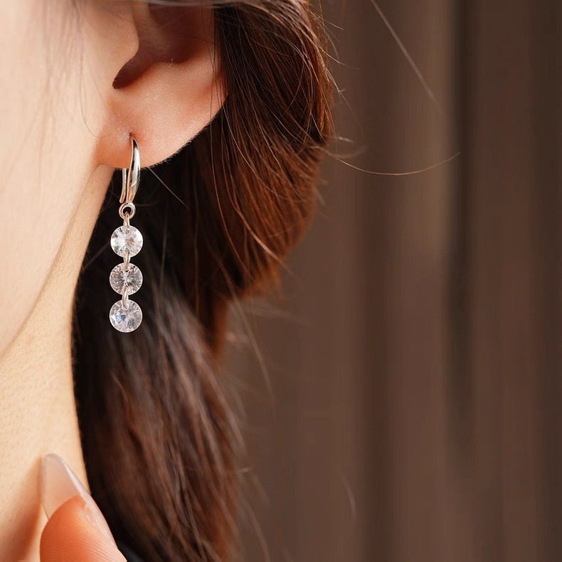 铜合金耳饰 流苏耳环女款清冷感小众耳饰N3267