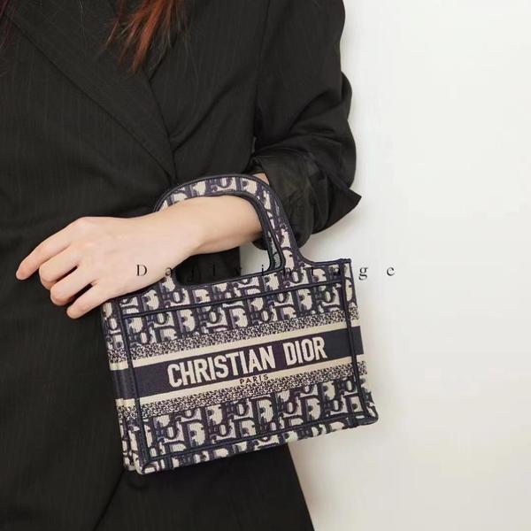 大吉中古/dior迪奥老花刺绣mini托特手提包