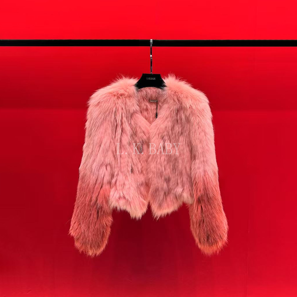 【L.K.BABY】高定调色渐变扎染双面编织冬季草草外套