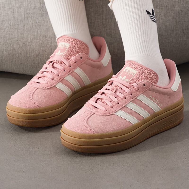 adidas阿迪达斯三叶草男女GAZELLE时尚厚底运动休闲鞋JS3903