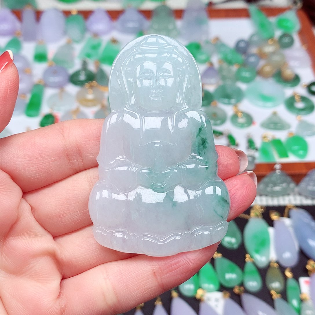 翡翠颈饰未镶嵌天然翡翠A货