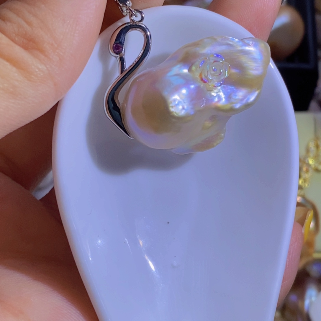 合金淡水珍珠微瑕天然淡水珍珠