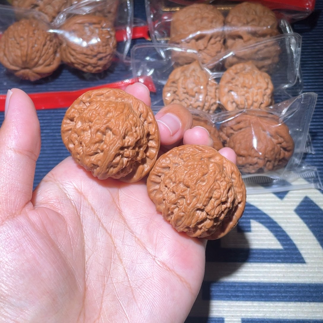 文玩核桃吊坠闷白44