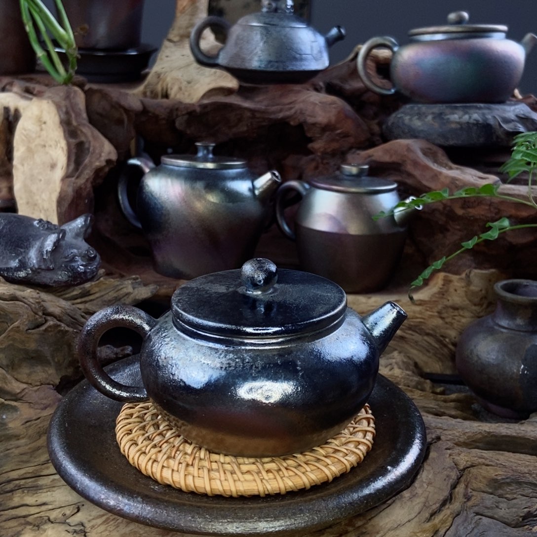 波***茶建水紫陶柴烧茶具微瑕