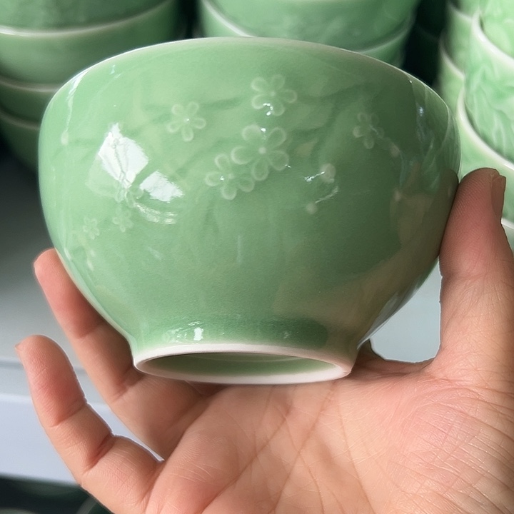 龙泉云间青瓷小米茶器