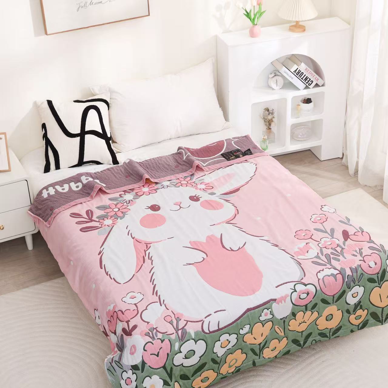 大耳朵兔（泡芙被）1.5*2.0四季通用透气性好