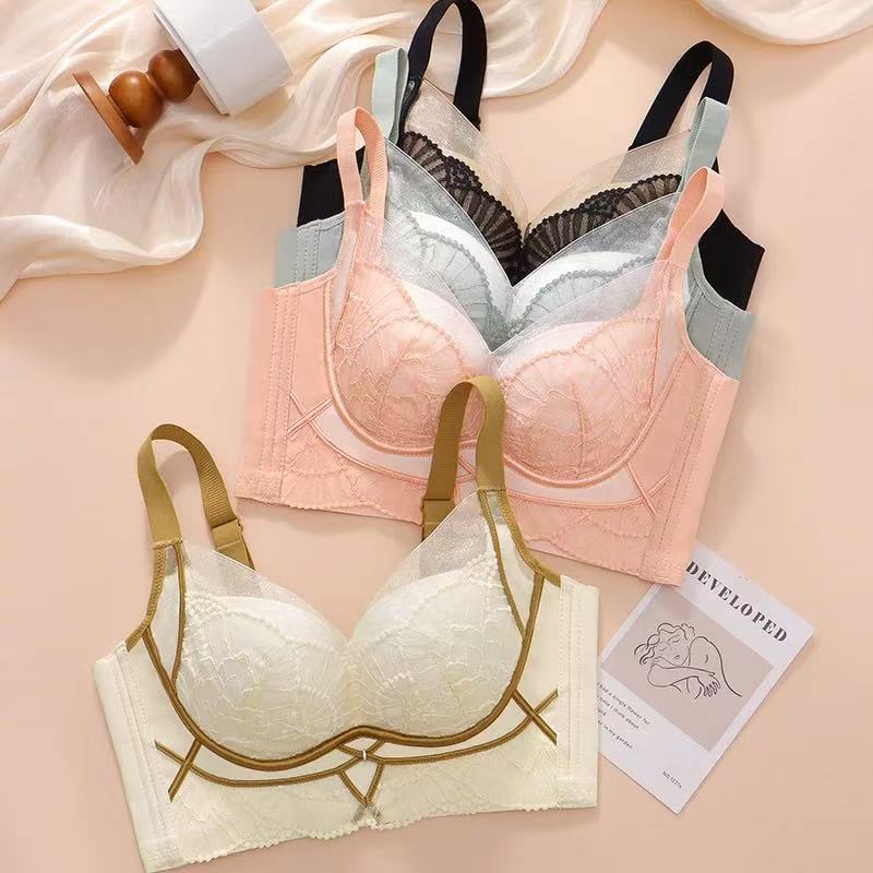 #227剪标（1.0厚ABC杯四排扣适合小胸大胸)玫瑰精油内衣